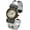 Two-Tone, variant on Collections Japanese Quartz Women's 25mm Alloy Case Metal Concho Cuff Bangle Watch