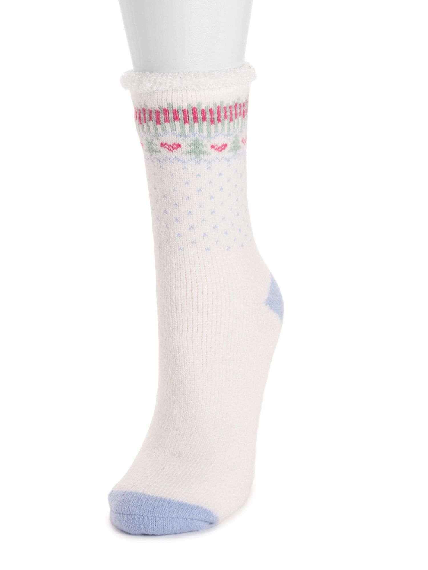 MUK LUKS Women's Tall Crew Lounge Sock, 1-Pack, OSFM