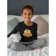 thumbnail image 2 of Kid With Jack O Lanterns Long Sleeve Toddler -Image by Shutterstock,  4 Toddler, 2 of 4