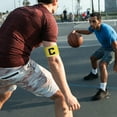 thumbnail image 4 of FONDOTIN 2 Pcs Brassard de Soccer Professionnel Jaune Réutilisable pour Soccer Basketball Hockey, 4 of 6