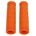 thumbnail image 4 of Orange Rubber Bicycle Handle Grips - Anti-Slip Handlebar Grips for Mountain, Road, and Urban Bikes, 4 of 8