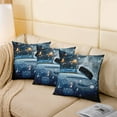 thumbnail image 4 of Erosebridal Ice Hockey Pattern Throw Pillow Covers 24x24, Ice Rink Print Pillow Cases for Couch, 4 of 6