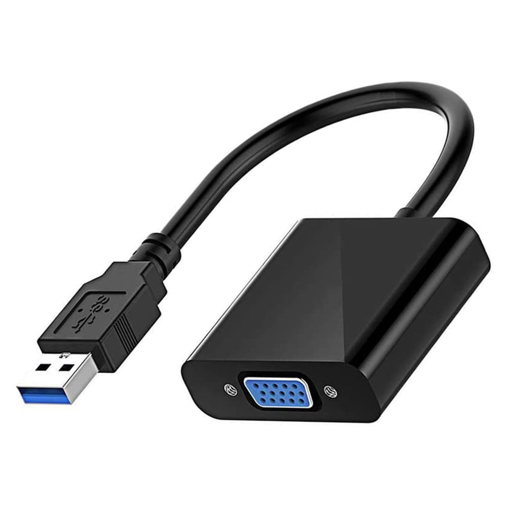 USB to VGA Adapter USB 3.0/2.0 to VGA Adapter Multi-Display Video Converter Support Resolution 1080p for Windows 7/8/8.1/10 Desktop Laptop PC Monitor Projector HDTV USB 3.0/2.0 to VGA Adapter 