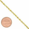thumbnail image 3 of 2.7mm 14k Yellow Gold Plated Twisted Singapore Choker Chain Necklace, 18 inches + Gift Box, 3 of 7