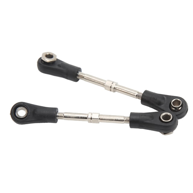 RC Steering Link Rod Set RC Steering Tie Rod Replacement Metal Steering Parts For 10421 1:10 Racing 2pcs