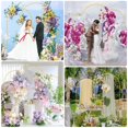 thumbnail image 6 of Binsuca Wedding Arch Backdrop Stand 7.2FT, 6.6FT, 6FT Set of 3 Gold Metal Arch Backdrop Stand for Wedding Ceremony Baby Shower Birthday Party Garden Floral Balloon Arch Decoration, 6 of 6