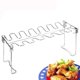 thumbnail image 5 of Soidarity Soporte de pierna de pollo BBQ Soporte de pierna de pollo plegable de acero inoxidable plateado Estufas de camping No.1 Soidarity OD009681-01, 5 of 6