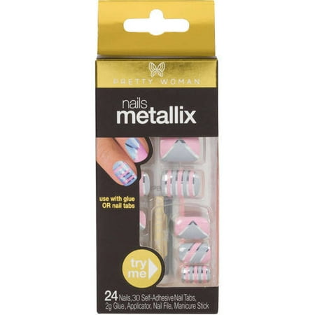 Pretty Woman Nails Metallix Artificial Kit Pretty Woman Nails Metallix Artificial Kit
