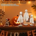 thumbnail image 6 of Sylvtty 3Pcs/Set Halloween Ghost Decorations Rustic Centerpiece with Fabric Ghost Figures Farmhouse Table Ornaments for Mantel Tiered Tray Party Supplies, 6 of 7