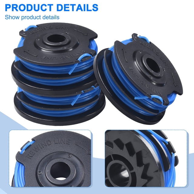 3Pcs For Homelite Ac41Rl3B Autofeed Dual .065\" String Trimmer Spool Line 1/3 Pack Shenzhuyue