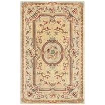 SAFAVIEH Bergama London Oriental Wool Area Rug, Light Gold/Beige, 9'6" x 13'6"
