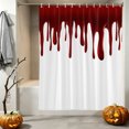 thumbnail image 2 of Shower Curtains for Bathroom-60"x72",Halloween Pattern Waterproof Bath Curtain Grommet Shower Curtain Set with Hooks, 2 of 9