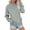 Grey, variant on Sweaters for Women Mockneck Sweatshirt Plain Loose Fit Crewneck Sweatshirts Casual Long Sleeve Fall Hoodies Sweaters