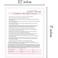 thumbnail image 5 of Lymphatic Massage Intake, Consent, and Aftercare Form  75 Pack  8.5 x 11" A1 Forms  Clients Signature  Client Forms Bundle  White and Pink Design, 5 of 9