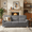 Gray, variant on Eyisean 82" Velvet Modern Upholstered Cloud Sofa, 3-Seater Cozy Deep Seat Couch with Curved Armrests & Nailhead Trim, Sturdy Solid Wood & Iron Frame, Comfy Couches for Living Room, Apartment