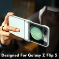 thumbnail image 5 of for Samsung Galaxy Z Flip 5 Case with Hinge Protection & Back Screen Protector,Samsung Z Flip 5 Full Cover Slim Phone Protection for Samsung Z Flip 5 5G(2023) (Clear), 5 of 5