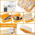 thumbnail image 3 of Estuche para Lápices Mesvier Gran capacidad Organizador de Papelería amarillo, 3 of 3