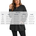 thumbnail image 3 of Plus Size Women's Tunic Tops Ribbed Knit Crewneck Long Sleeve Side Split Fall Soft Brushed Stretchy Relaxed Sweater XL-5XL, 3 of 7