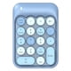 thumbnail image 2 of Teclado numérico inalámbrico 18 teclas Mini Round KeyCap 2.4Ghz Teclado con suministros de tablero de teclas de escritorio receptor para la computadora PC colorida azul Inevent EL023356-03B, 2 of 7