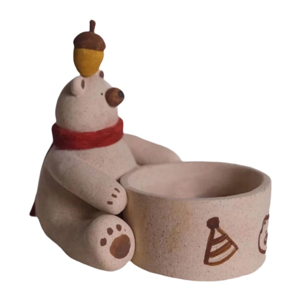 Candelabro de oso, soporte para velas, regalos, centro de mesa, candelabro, soporte para velas de té, soporte para pilar