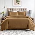 thumbnail image 3 of Superior Cotton Blend 600 Thread Count Duvet Cover Set, Twin, Taupe, 3 of 5