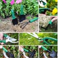 thumbnail image 4 of Garden Tools Set, 13pieces Gardening Tools With Green , Ergonomic Handle Trowel Rake Weeder Pruner Shears Sprayer, Garden Hand Tools With Carrying Cas, 4 of 5