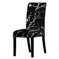 thumbnail image 4 of CHUNTIAN Stretch Black And White Chair Cover Universal Size Elastic Chair Covers Slipcovers Removable Dining Seat Covers Banquet Hotel, 4 of 6