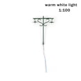 thumbnail image 3 of Lampes de Mise en Scène à Double Têtes pour Extérieur, Lampes de Jardin à l'Échelle Mini Miniature, Lampadaire pour Cours, Table, Train, Décorations de Rue Vert (1:100) (Chaud), 3 of 9