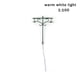 thumbnail image 5 of Bearachild Luces de poste LED, lámparas de jardín de cabezas, farola en miniatura, patios, de arena, tren, decoración de paisaje de calle Artesanía Verde (1:100) (Cálido), 5 of 6