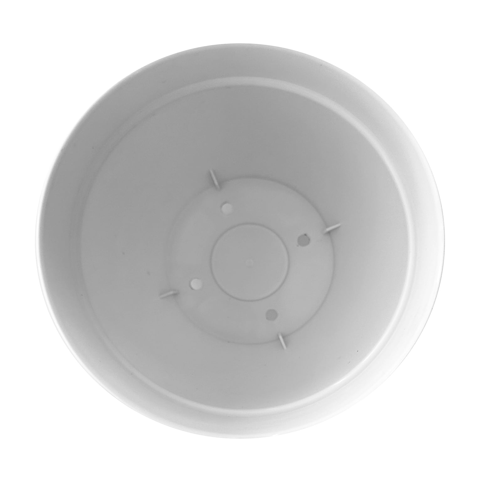 Jacinto Recycled Plastic Planter, 15 inch Opening Diameter, Cream Color