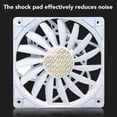 thumbnail image 3 of 4 Pin 120 mm PWM Case Fan, PC Fan, Quiet Fan, with Magnetic Levitation Bearing Technology, 500 RPM to 1800 RPM PC Cooling Fan for Computer Case, 3 of 7