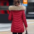 thumbnail image 4 of Lindreshi Winter Coats for Women Plus Size Clearance Fashion Solid Women Casual Thicker Winter Slim Coat Overcoat, 4 of 7