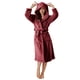 thumbnail image 2 of Batas de moda para mujer, bata de baño alargada, mantiene el calor, solapa, mismo estilo para hombres y mujeres, pijama de manga larga para mujer., 2 of 5