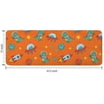 thumbnail image 7 of Orange Cartoon Dinosaurs Rockets Planets Pattern Kitchen Rug Mat,Kitchen Runner Rugs Non Skid Washable,Decorative Kitchen Floor Mats for Kitchen,Sink,Laundry,17"x47.2", 7 of 7