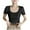Black, variant on Sexlip Womens Swimsuit Set Scoop Neck Form Fitting Cover Up Design Short Sleeve Slim Silhouette Breathable Fabric for Pool Parties White M