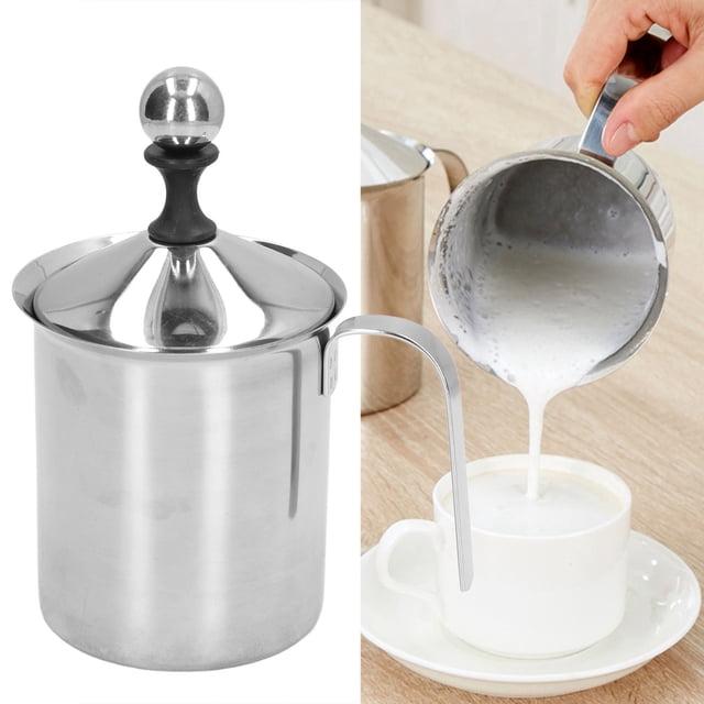 Herramienta Para Hacer Espuma De Leche, Espumador De Leche Manual De Acero Inoxidable Inofensivo Resistente Al Calor Para Tienda De Postres