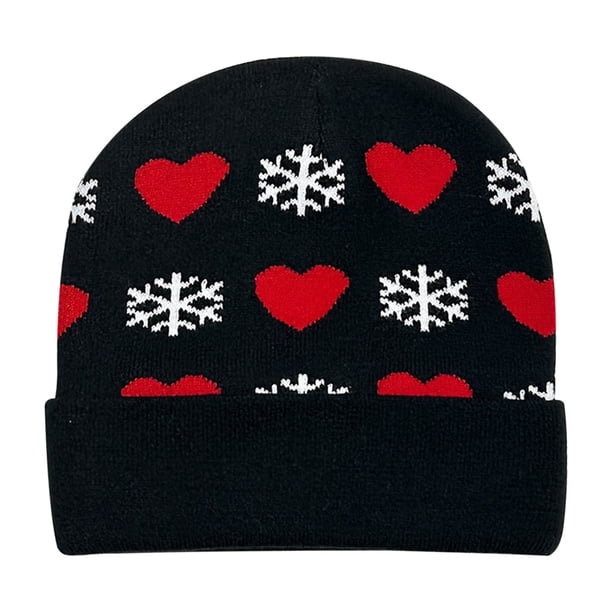 Christmas Flap Knitted Hat Warm Home Knitted Hat Unisex Knitted Hat Christmas Knitted Hat