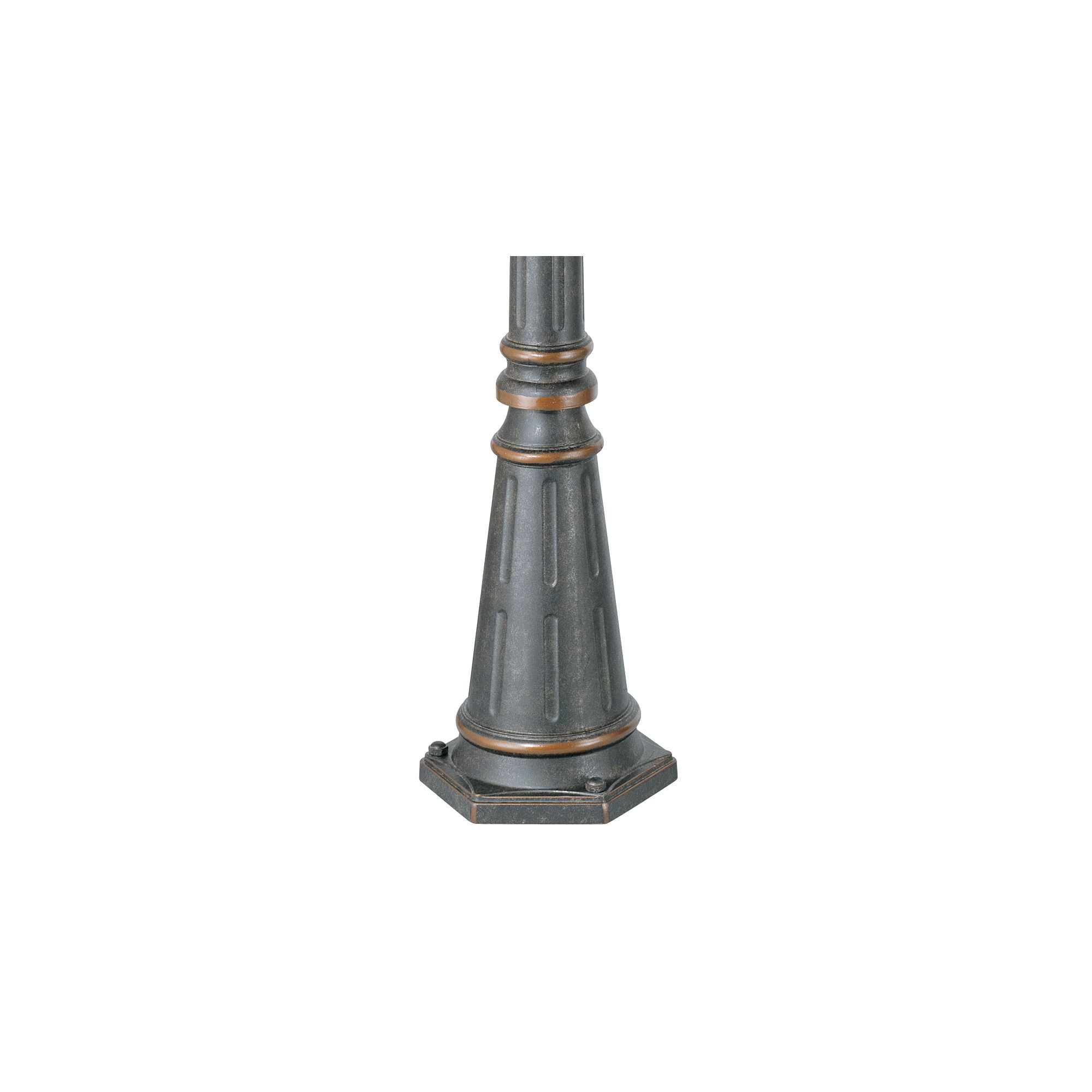 John Timberland Hepworth Vintage Rustic Outdoor Post Light and Cap Base Veranda Bronze 76 3/4" for Post Exterior Barn Deck House Porch Yard Patio Home