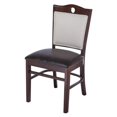 thumbnail image 1 of Peek une Chaise d'Appoint en Noyer avec Dossier Rembourré (Lot de 2), 1 of 1