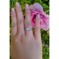 thumbnail image 3 of Opal Heart cut gemstone engagement ring 925 sterling silver Promise gift ring, 3 of 5