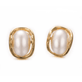 thumbnail image 6 of Yoursfs Vintage Gold Pearl Clip on Earrings for Women Hypoallergenic Trendy 18K Gold Plated Non Pierced Earrings, 6 of 7