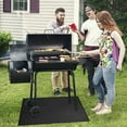 thumbnail image 2 of Shoreew 122/152/182x100CM BBQ Grill Fireproof Mat Heat Resistant Flame Retardant Anti-slip Deck Patio Outdoor Grass Lawn Floor Protection Rug Fireplace Hearth Pad, 2 of 7
