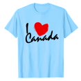 thumbnail image 5 of AQUARIVE T-Shirts à Manches Courtes pour Femmes, Impression Tendance, Col Rond, Coton Confortable, Été, Décontracté, Bleu Clair P, 5 of 5