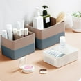 thumbnail image 2 of Rectangular skincare product small box, plastic partition desktop storage box, vertical pattern segmentation and sorting box, 2 of 9