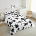 thumbnail image 3 of Manfei Dragonfly Moth 2pcs Bedding Comforter Set,Black Insect Twin Comforter Sets,Cartoon Animal Breathable Bedding Set,Ultra Soft Wildlife Home Decor,Reversible, 3 of 8