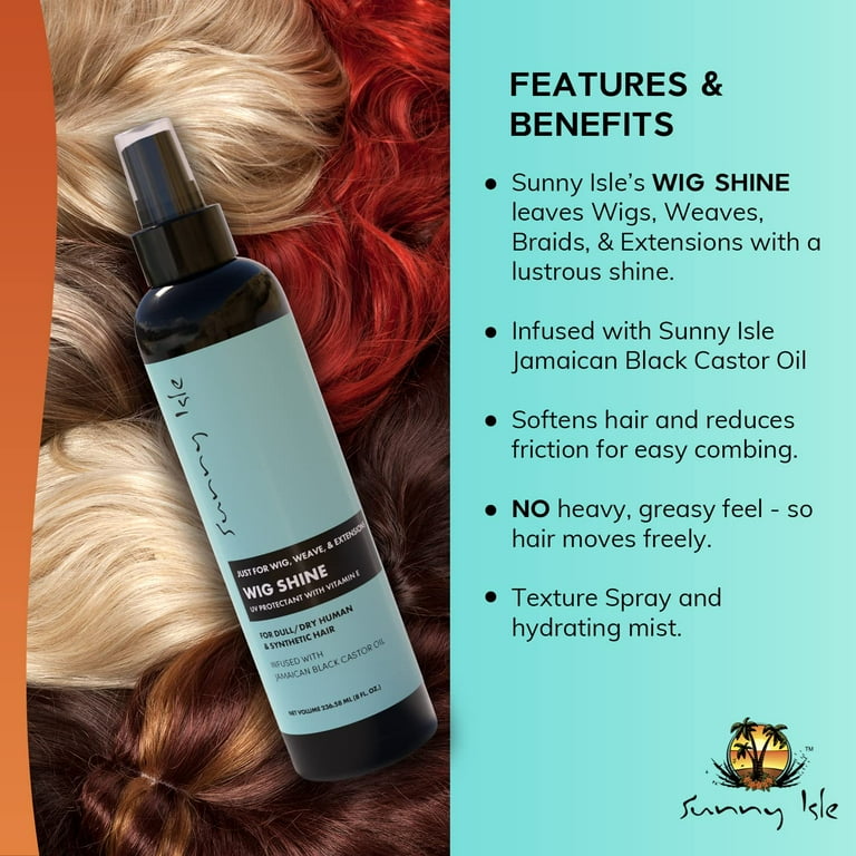 SUNNY ISLE Just For Wig, Weave & Extensions Wig Shine (8oz) SUNNY ISLE Just For Wig, Weave & Extensions Wig Shine (8oz)