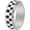 Silver, variant on Stainless Steel Unisex Simple Checkerboard Personality Vintage Lovely Turn Casual Style Ring