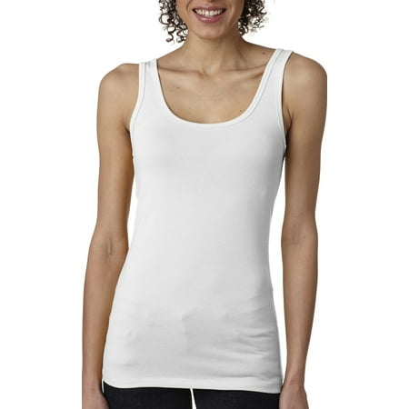 Branded Next Level Ladies Spandex Jersey Tank Top - WHITE - L (Instant Saving 5% & (Best Tank Top Brands)