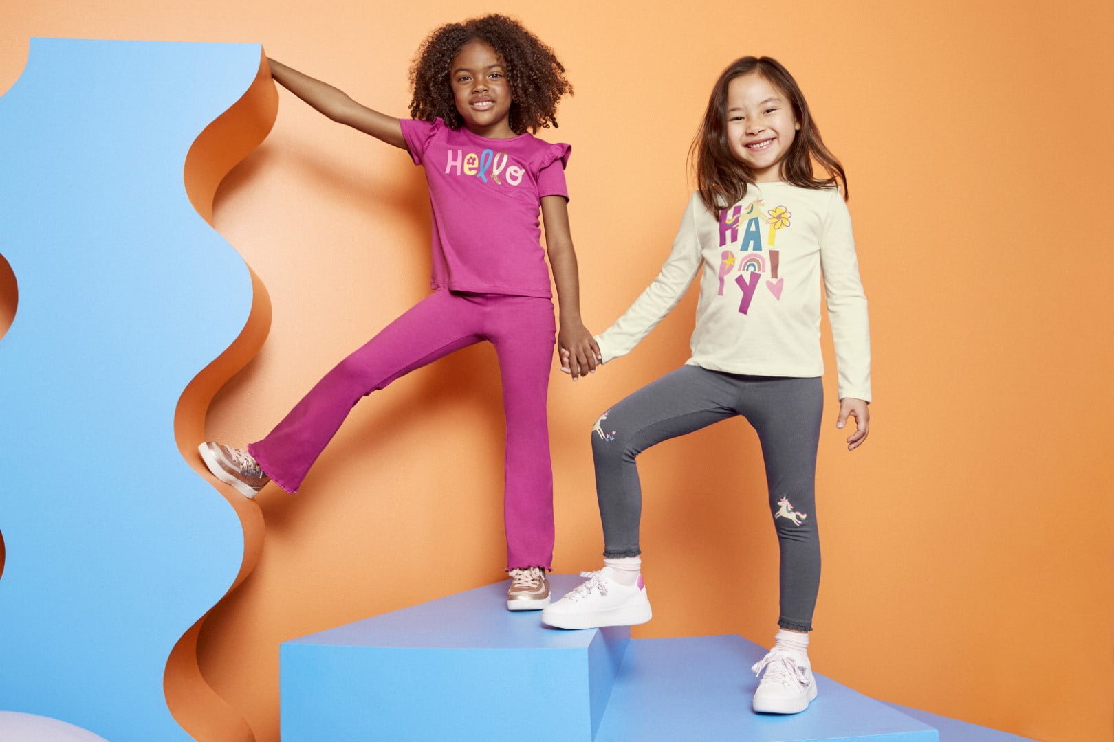 365 Kids By Garanimals Girls Long Sleeve Graphic T-Shirt, Sizes 4-10