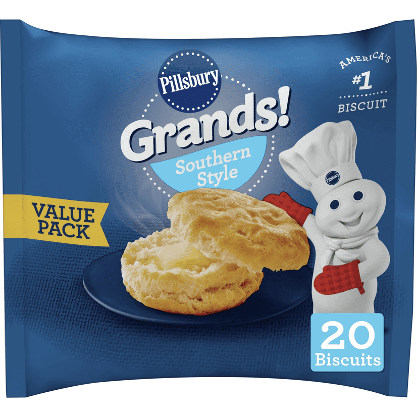 Pillsbury Grands!, Southern Style, 20 Frozen Biscuits, 41 oz. Bag